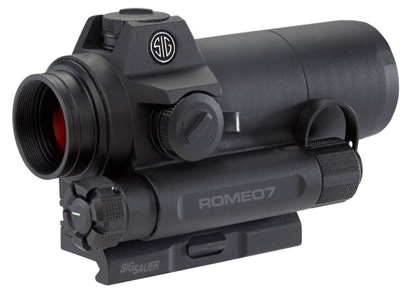 Sig Sauer Electro-Optics SOR71001 Romeo7 1x 30mm Obj 2 MOA Illuminated Red Dot Black AA